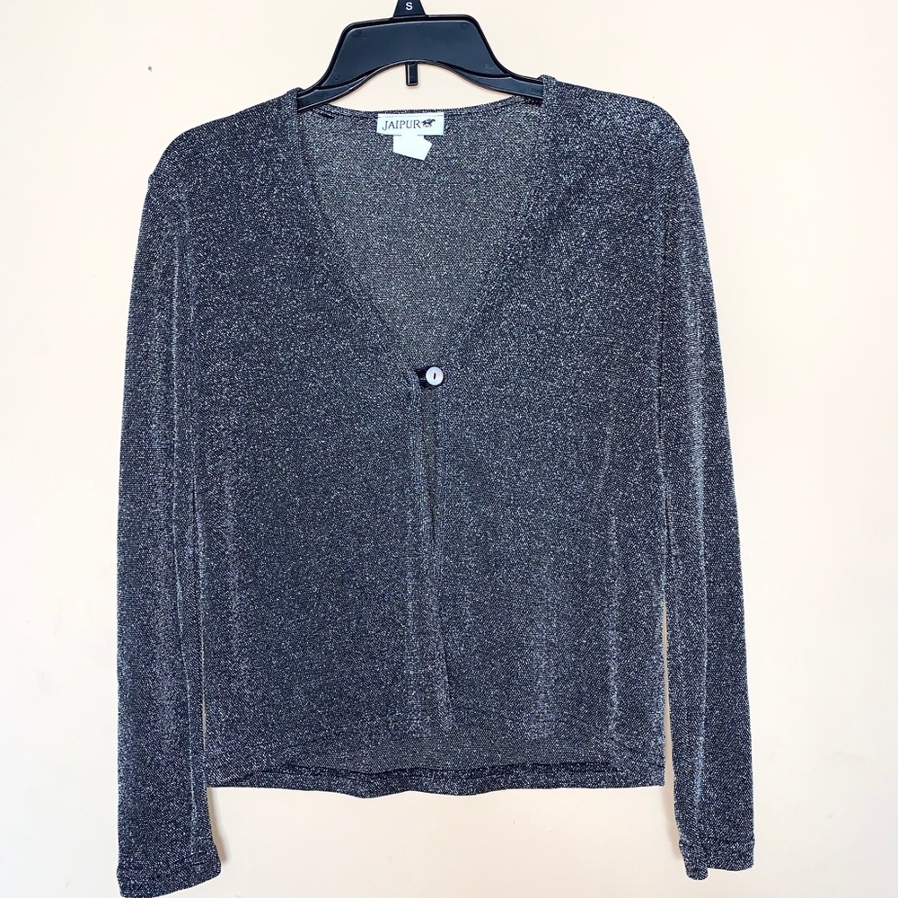 Jaipur shimmer cardigan top